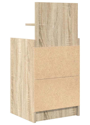 Nachtkastjes met 2 lades 2 st 38x34x80 cm Sonoma eikenkleurig