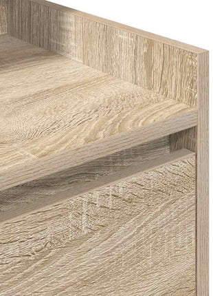 Nachtkastjes met 2 lades 2 st 38x34x80 cm Sonoma eikenkleurig