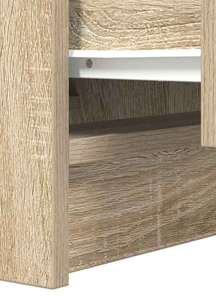 Nachtkastjes met 2 lades 2 st 38x34x80 cm Sonoma eikenkleurig