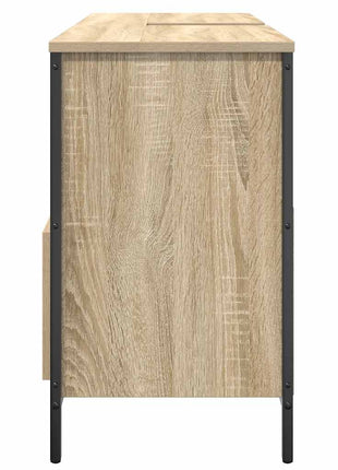 Badkamerkast met lades 90x34,5x60 cm Sonoma eikenkleurig