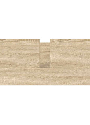 Badkamerkast met lades 90x34,5x60 cm Sonoma eikenkleurig