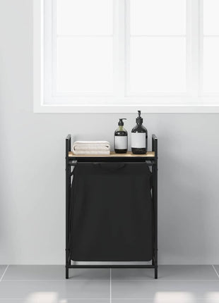 Wasmand 1 vak met plank sonoma eikenkleurig