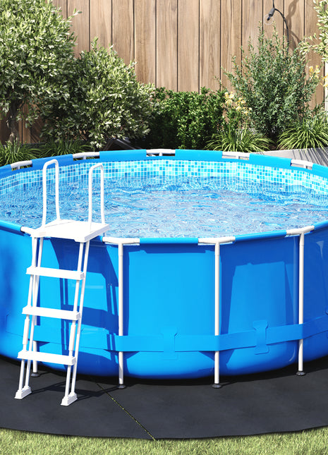 Ronde Zwembadcover Zwart Polyethyleen Ø 306 cm