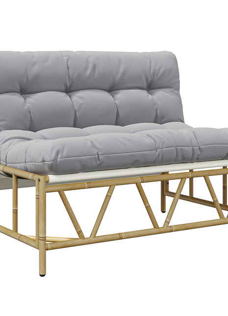 Tuinbank met kussen 110x80x71 cm Staal