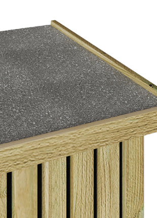 Opslagbox 119x44x58.5 cm Behandeld Grenenhout
