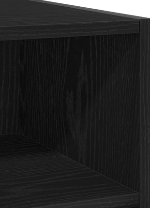 Dressoir Zwart Eiken 103,5x35x70 cm Gelaagd Hout
