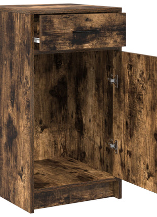 Sideboard Gerookt Eiken 40x41x75 cm Engineered Wood