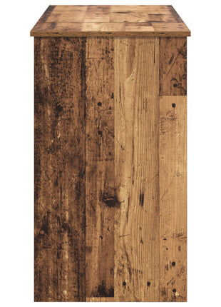 Kaptafel met Spiegel Oud Hout 100x45x76 cm