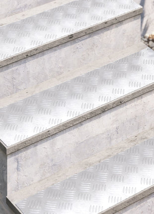 Aluminium Geruite Platen 4 stuks Anti-Slip 80x20 cm