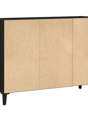 Dressoir Zwart Eiken 103,5x35x70 cm Gelaagd Hout
