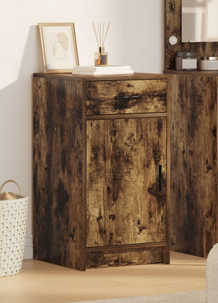 Sideboard Gerookt Eiken 40x41x75 cm Engineered Wood