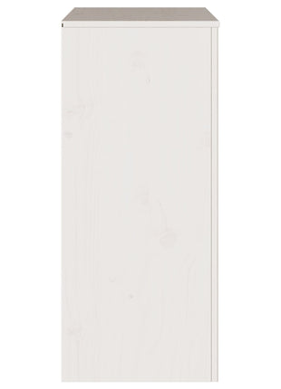 Ladekast ""DRAMMEN"" Wit 76,5x40x91 cm Massief Hout Vuren