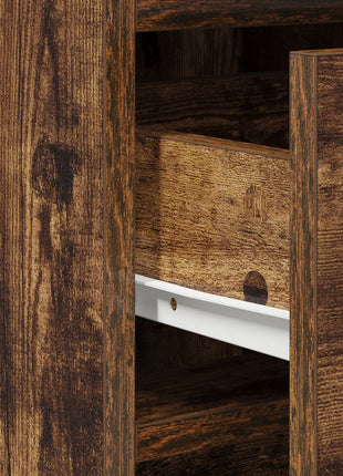 Sideboard Gerookt Eiken 40x41x75 cm Engineered Wood