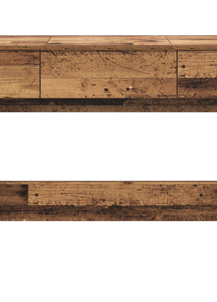 Kaptafel met Spiegel Oud Hout 100x45x76 cm
