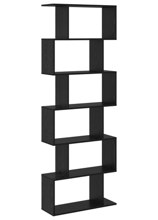 Boekenkast Zwart Eiken 70x24x193.5 cm Geengineerd Hout