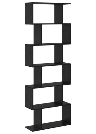 Boekenkast Zwart Eiken 70x24x193.5 cm Geengineerd Hout