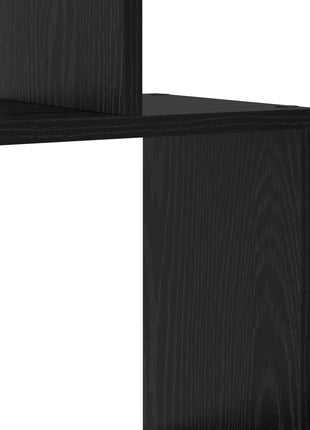 Boekenkast Zwart Eiken 70x24x193.5 cm Geengineerd Hout