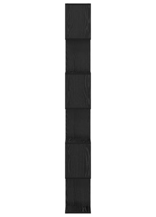 Boekenkast Zwart Eiken 70x24x193.5 cm Geengineerd Hout