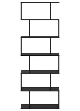Boekenkast Zwart Eiken 70x24x193.5 cm Geengineerd Hout