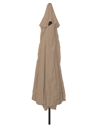 Tuinparasol ø395x245 cm Taupe