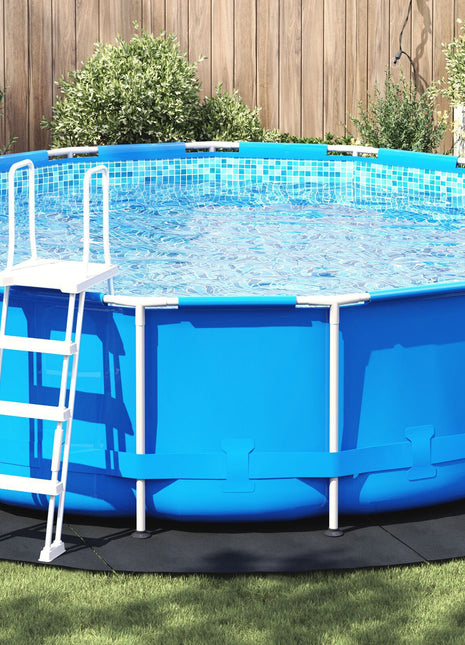 Ronde Zwembadhoes Zwart Polyethyleen Ø 428 cm Zwembadhoes Rond